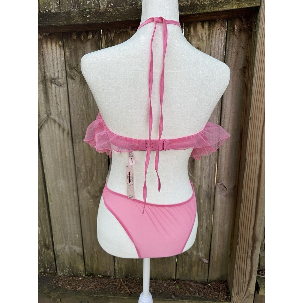 Victoria’s Secret Very Sexy Sheer Teddy M NWT Floral Embroidered Boho Lingerie - Picture 6 of 9